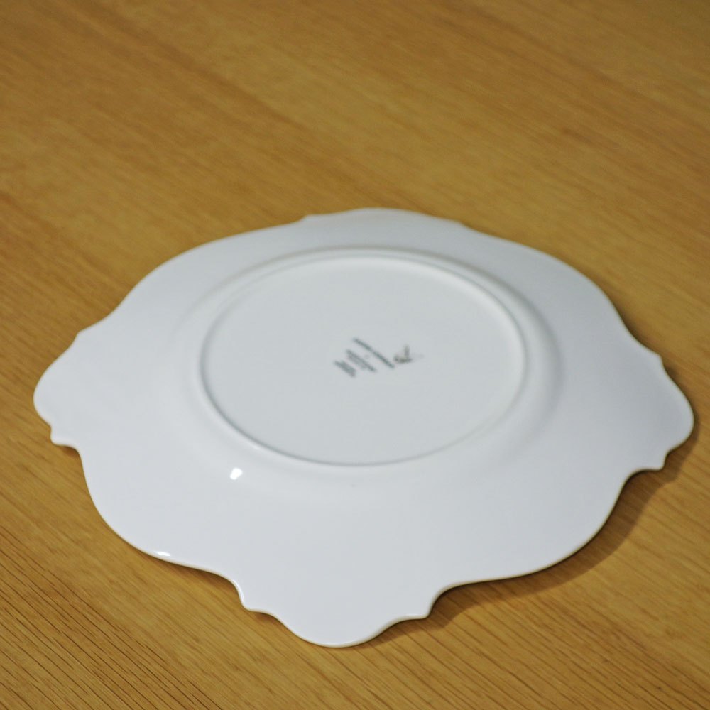 ウェッジウッド WEDGWOOD シノワズリ プラチナ スクエアプレート w23cm ジャスパーコンラン 英国製 B ◎