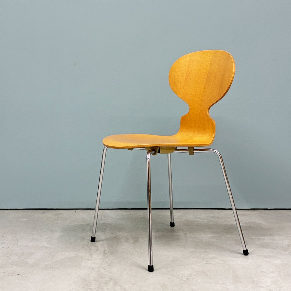 フリッツハンセン Fritz Hansen 3101 アントチェア 4本脚 ナチュラルビーチ材 ラッカー仕上げ アルネ・ヤコブセン 北欧家具 A ◎