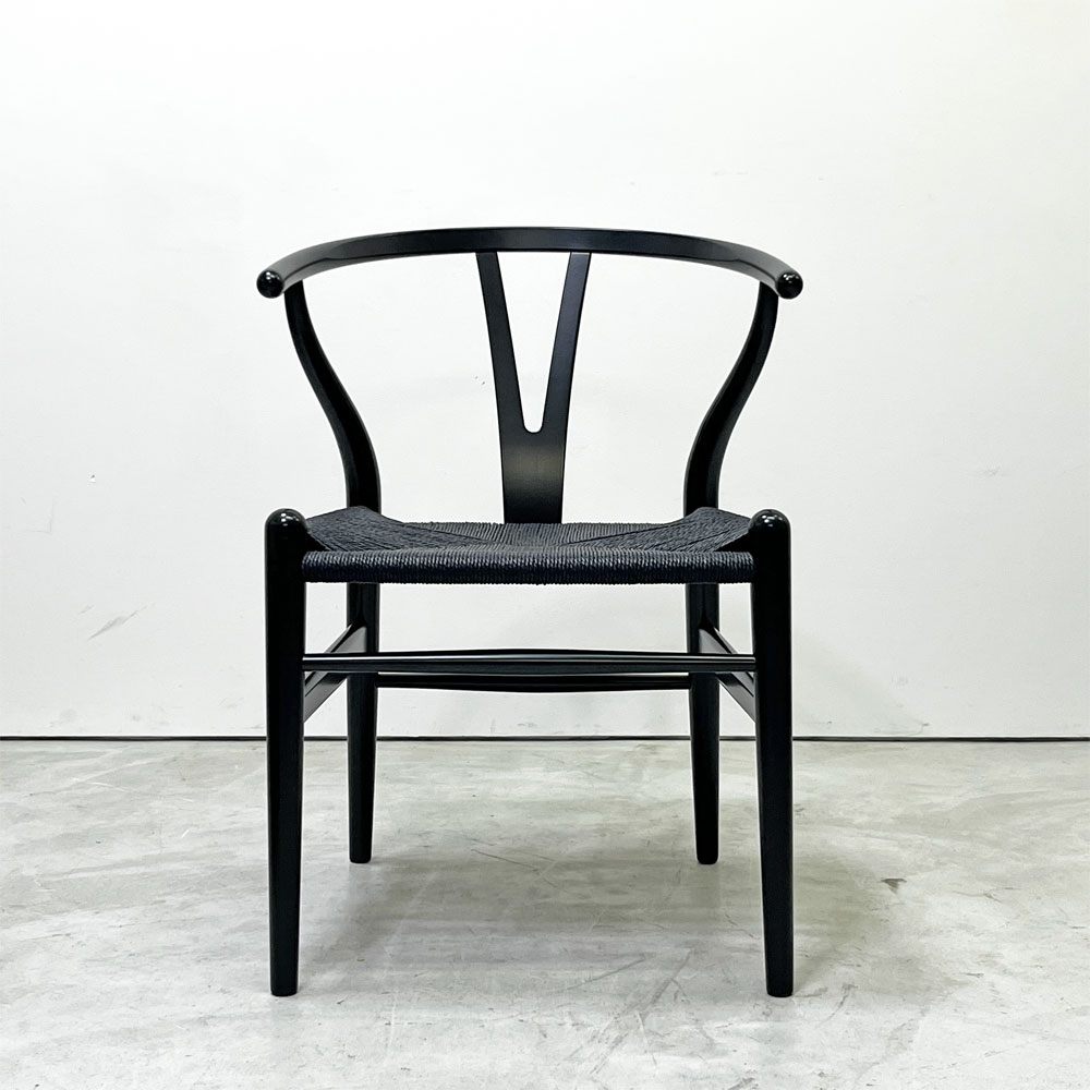 カールハンセン＆サン Carl Hansen & Son CH24 Yチェア 日本仕様サイズ ブラックラッカー×ブラックペーパーコード ハンス・J・ウェグナー ビーチ材 A ●