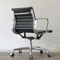 ハーマンミラー Herman Miller アルミナムグループ マネジメントチェア 本革 ブラック 5本脚 キャスター付 C&R イームズ ◇