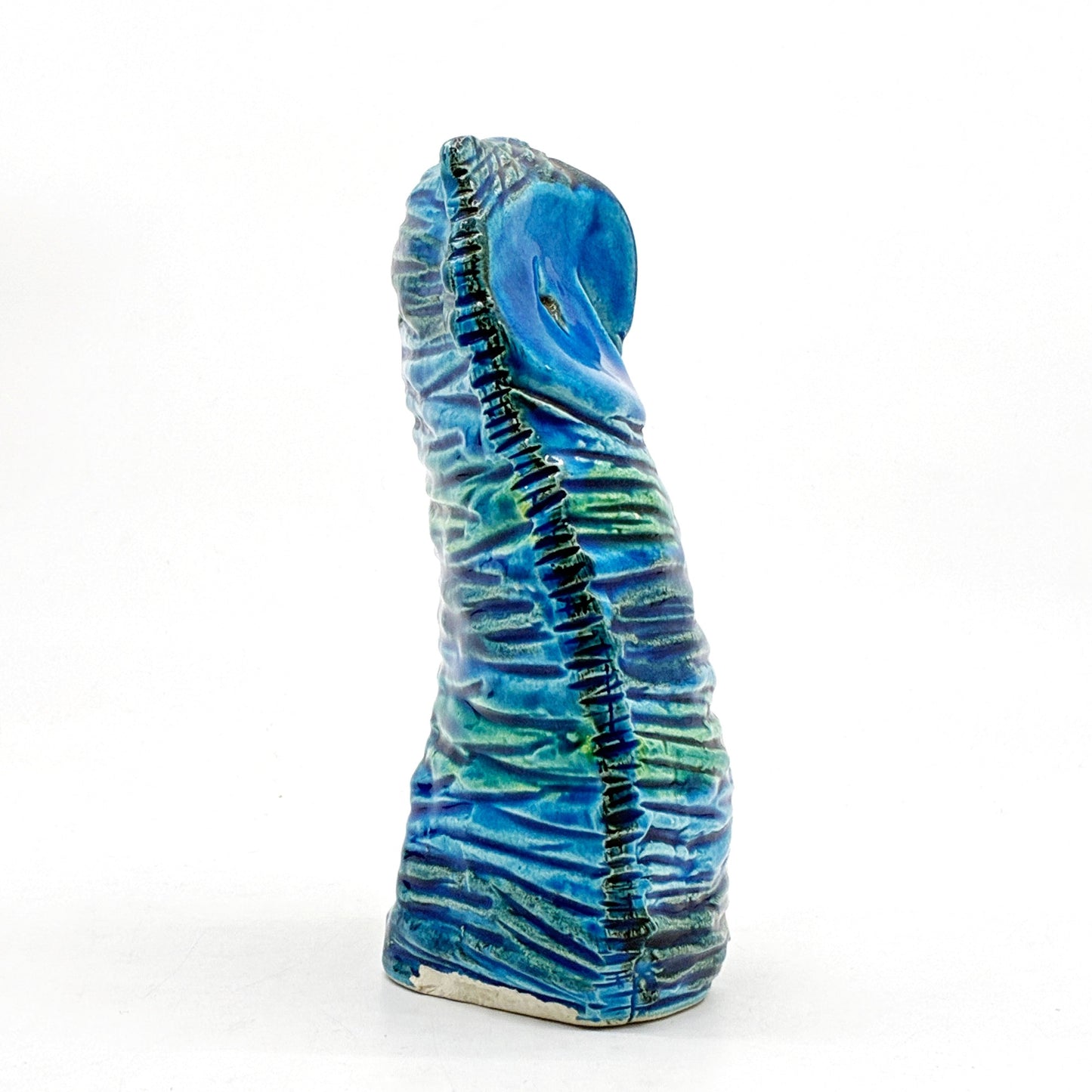 フラヴィア FLAVIA Italy リミニブルー ビトッシ BITOSSI オブジェ 置物 フクロウ アルド・ロンディ Aldo Londi 陶製 イタリア ●