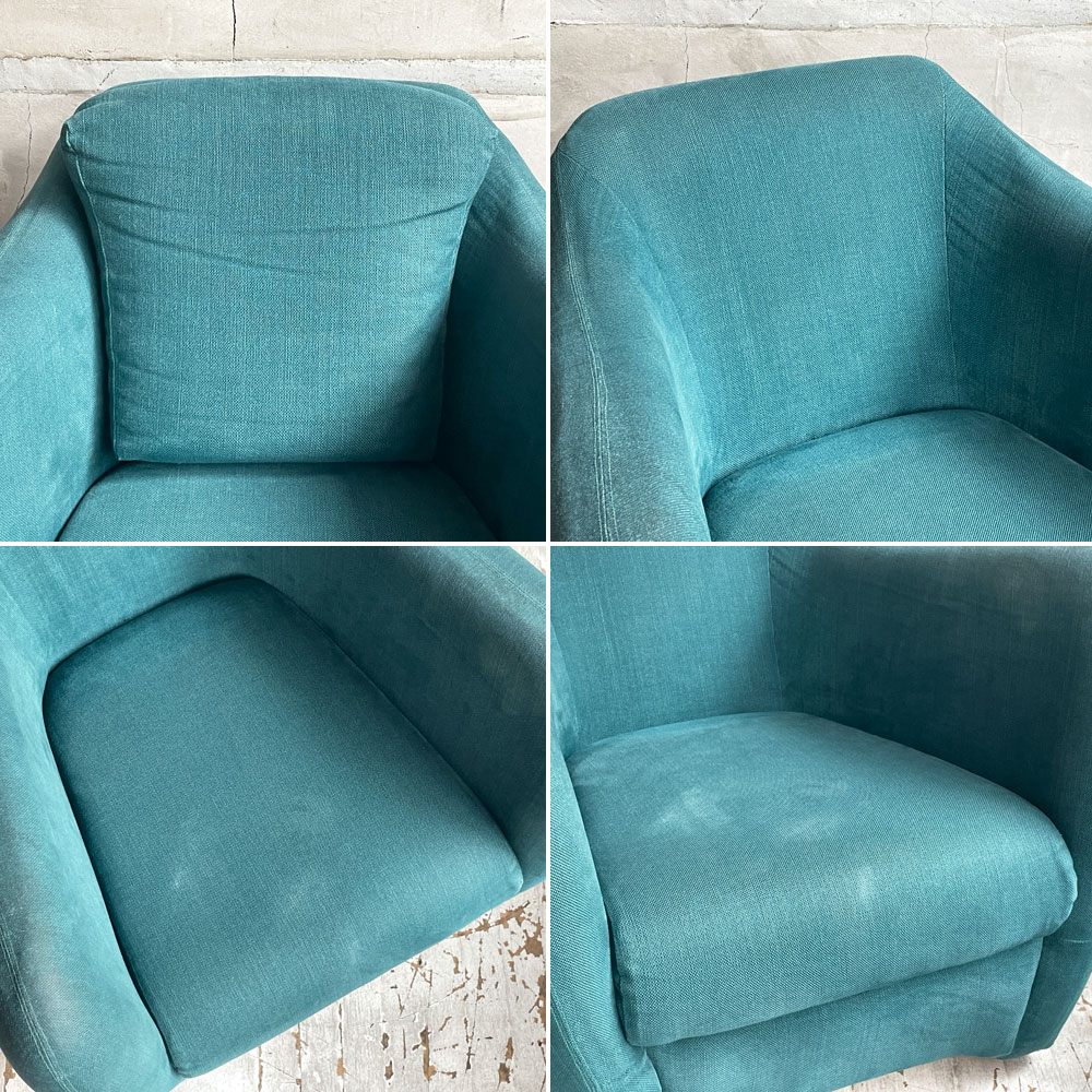 イデー IDEE ミニミラーアームチェア MINI MILLER ARM CHAIR パーソナルチェア シングルソファ ファブリック ビリジアン 廃番カラー ♪