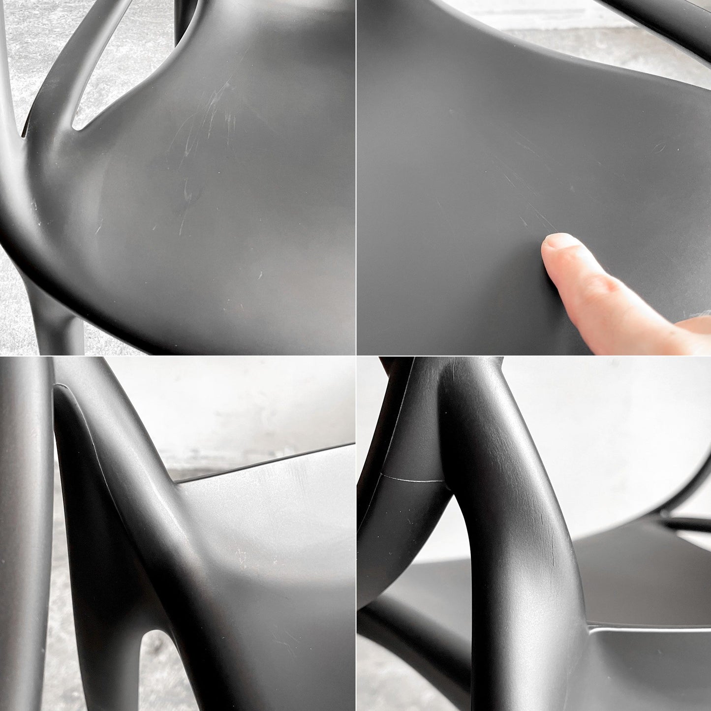 カルテル Kartell マスターズチェア Masters Chair ブラック アームチェア フィリップ・スタルク Philippe Starck イタリア 定価￥48,400- ■