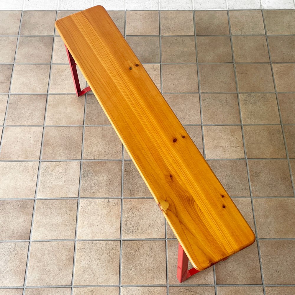 ダルトン DULTON ビアベンチ BEER BENCH 130 フォールディング 折り畳み モミ材 アジャスター付き ◇