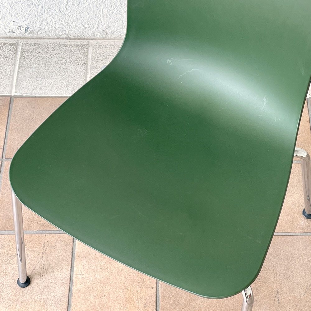 ヴィトラ vitra ハルチューブ HAL Tube サイドチェア ダイニングチェア スタッカブル グリーン ジャスパー・モリソン A ◇