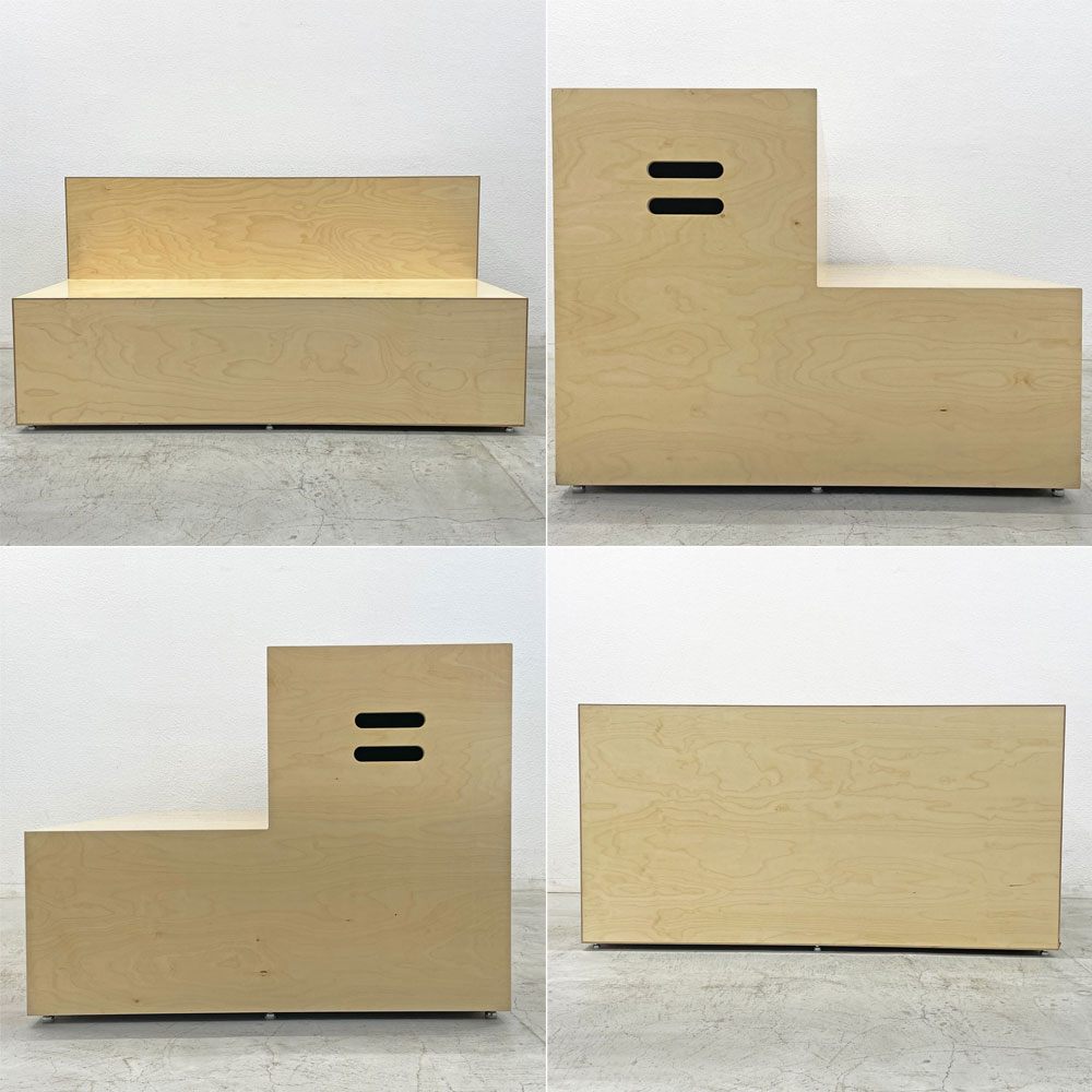 ノルオフィス Knoll Office アンスクリプテッド Unscripted ステップス Steps モジュールセット（2ステップ ロング＋インサイドコーナー ）ロックウェル ソファ ベンチ 総定価約105万円） 〓