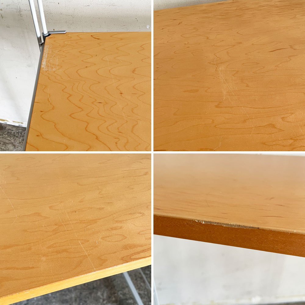 無印良品 MUJI スチールユニットシェルフ オープンシェルフ 3段 ライトグレー スチール棚板3枚+木製棚板1枚 W84㎝ 参考定価￥15,440- ■