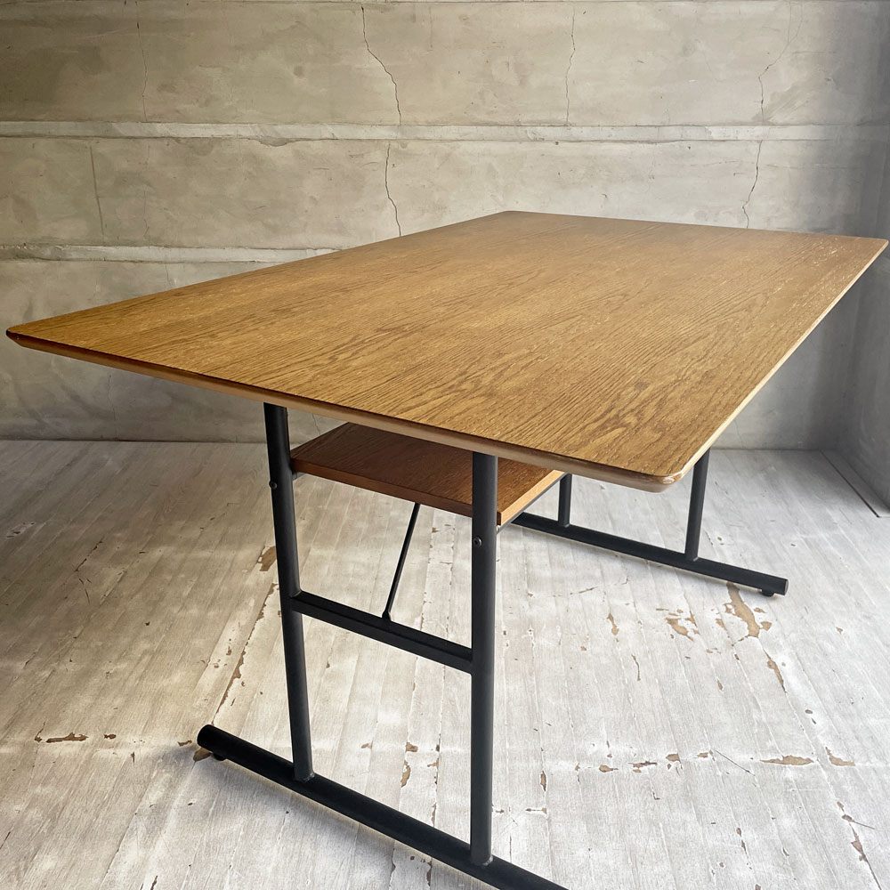 ジャーナルスタンダードファニチャー j.s.F パクストン PAXTON LD TABLE エルディーテーブル LDテーブル アッシュ材 ブラックスチール アジャスター付 定価¥44,000- ♪