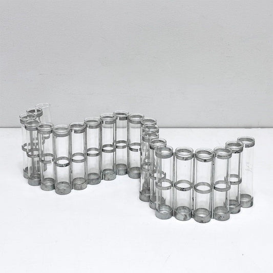 ツェツェアソシエ Tse＆Tse associees 四月の花器 S フラワーベース 花瓶 ガラス 亜鉛メッキ合金 カトリーヌ・レヴィ シゴレーヌ・プレボワ フランス ●