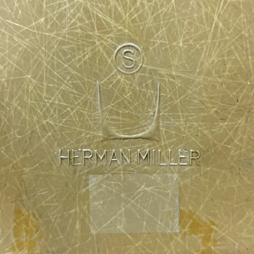 ハーマンミラー Herman Miller ビンテージ サイドシェルチェア ダイニングチェア 2nd FRP グレージュ Hベース イームズ ミッドセンチュリー ●