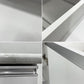 大川家具 大理石調 キッチンカウンター ホワイト W90cm 国産家具 〓