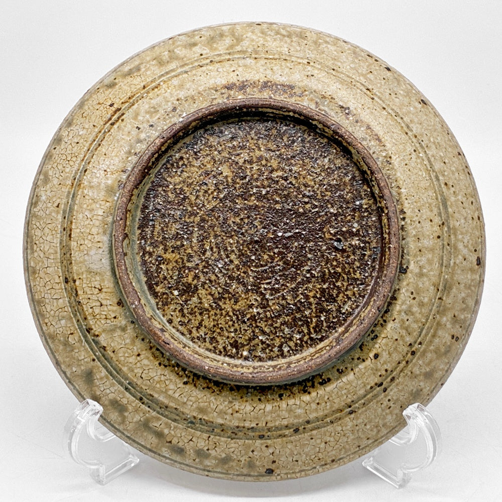 叶谷真一郎 三島深皿 Φ19cm プレート お皿 象嵌技法 現代作家 ●