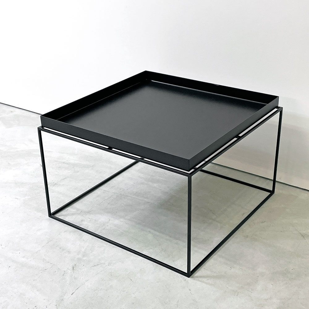 ヘイ HAY トレイテーブル Tray Table コーヒーテーブル センターテーブル ブラック W60cm スクエア 2Way 北欧 デンマーク ●