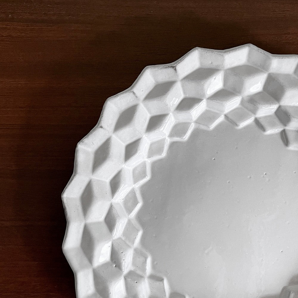 アスティエ・ド・ヴィラット Astier de Villatte キューブ Cube スーププレート W23cm 陶器 フランス ■