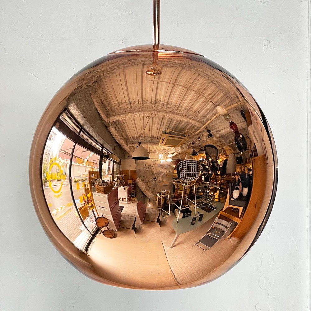 トムディクソン Tom Dixon コッパー ラウンド ペンダントライト 45 Copper Round Pendant コッパーカラー 定価￥113,000- 廃番 ★