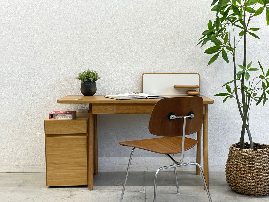 アクタス ACTUS サークル デスクセット sarcle desk set 1 チェスト付き オーク無垢材 定価163,900〓