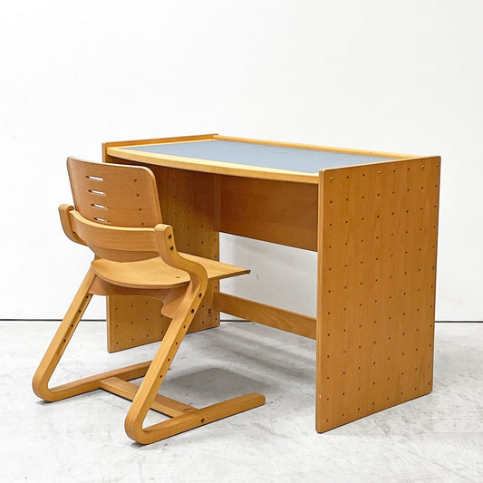 フォルミオ Formio 2点セット KF-01 デスク KF-02 デスクチェア ビーチ材 リノリウム天板 リバーシブル 阿久津雄一 デンマーク ●