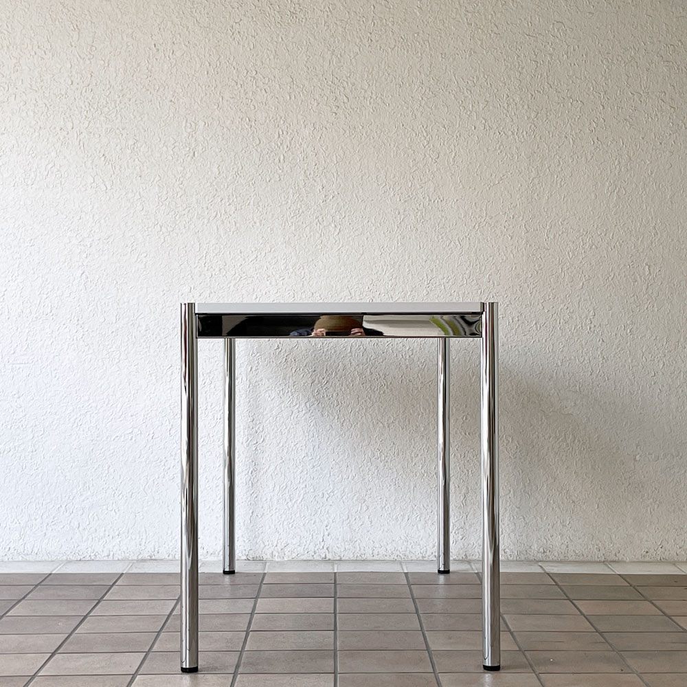 USMハラー USM Haller モジュラーファニチャー USMハラーテーブル デスク W120 x D65cm  パールグレーラミネート (ホワイト) モダンデザイン ◇