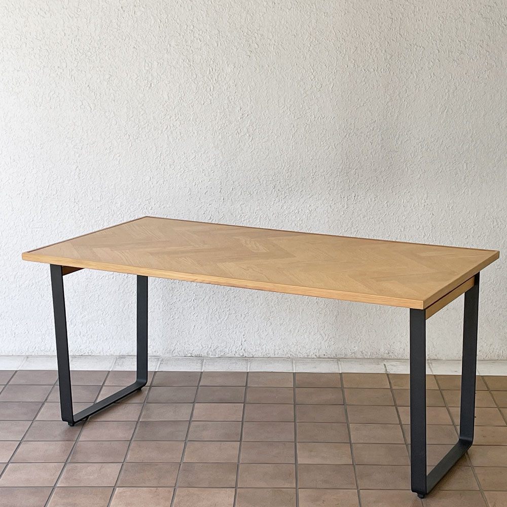 ノーウェアライクホーム NOWHERE LIKE HOME DT ノード ヘリンボーン NODE HERRINGBONE ダイニングテーブル レッグ03 オーク材 W150cm 定価143,000円 ◇