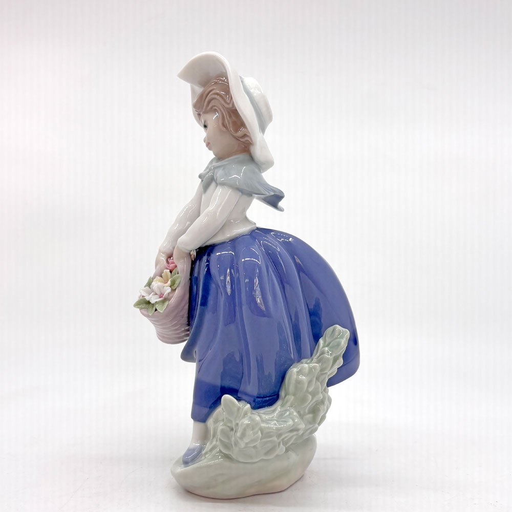 リヤドロ LLADRO きれいな花ばかり Pretty Pickings 陶器人形 置物 オブジェ 箱付き スペイン ●