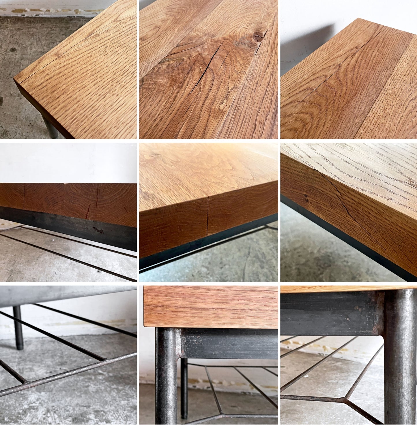 トラックファニチャー TRUCK FURNITURE オークアイアンレッグ ローテーブル OAK IRON-LEG LOW TABLE センターテーブル オーク無垢材 インダストリアル ■
