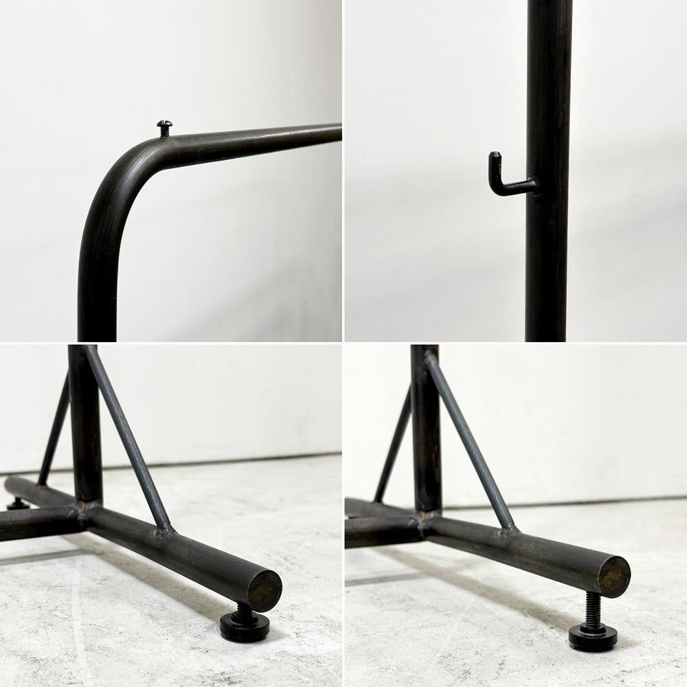 トラックファニチャー TRUCK FURNITURE スット ハンガースタンド SUTTO HANGER STAND Sサイズ スタンドシェルフボード付 ナラ無垢材 ハンガーラック インダストリアル ●