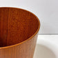 サイトーウッド SAITO WOOD チーク材 ビンテージダストボックス  ゴミ箱 S H28cm ●