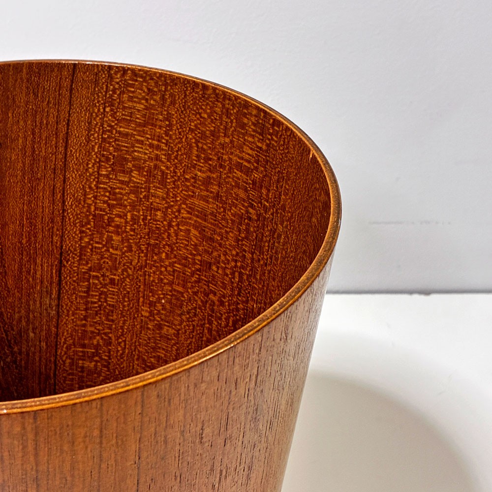 サイトーウッド SAITO WOOD チーク材 ビンテージダストボックス  ゴミ箱 S H28cm ●
