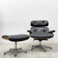 イームズ ラウンジチェア & オットマン付き チャールズ＆レイ・イームズ C&R Eames リプロダクト 現状品 〓