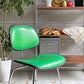 ハーマンミラー Herman Miller ツーピースプラスチックチェア Two Piece Plastic Chair DCM グリーン ブラック PVCレザー ビンテージ イームズ 希少 ♪