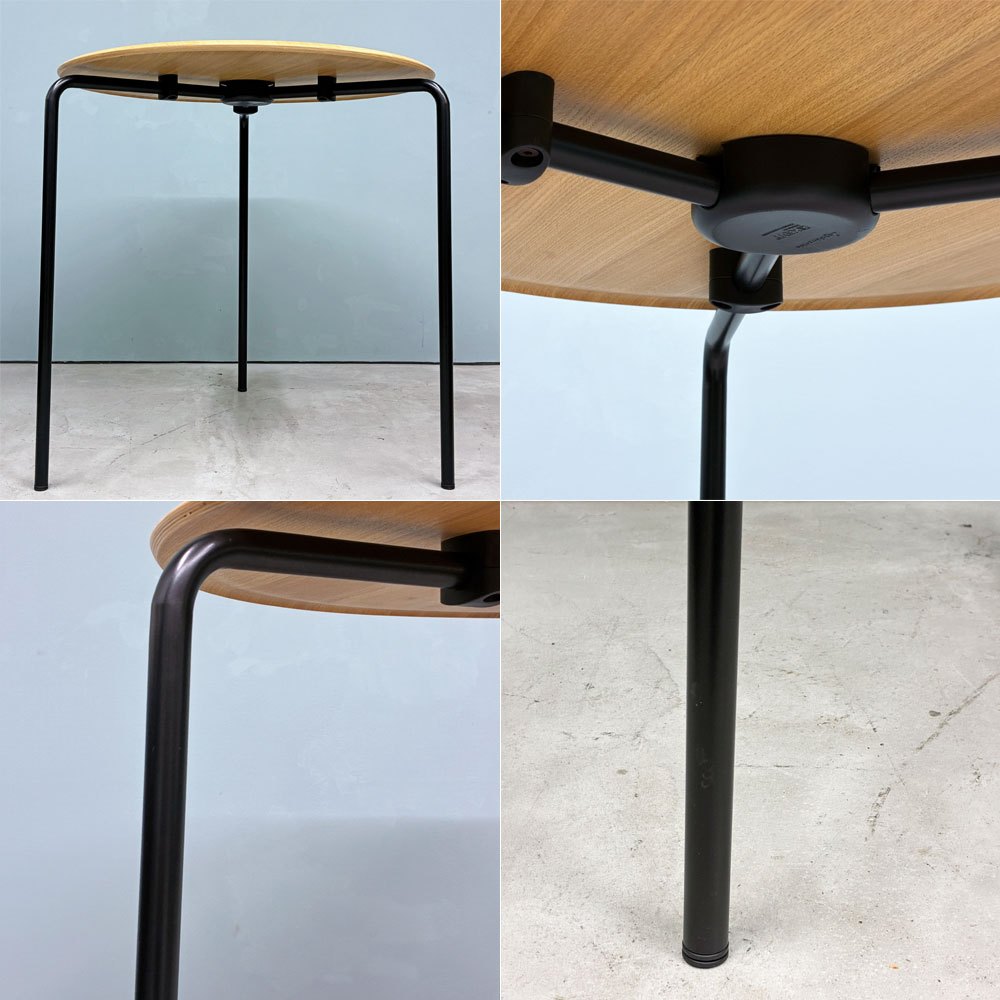 エンゲルブレヒト Engelbrechts ケヴィ KEVI 2010 ダイニングテーブル オーク材 プライウッド カフェテーブル 70cm 未使用品 ◎