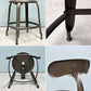 フェールトラヴァイユ FER TRAVAIL ニコルチェア NICOLLE Chair SH45cm ダイニングチェア スチール マットクリア仕上げ 別注モデル インダストリアル フランス A ◎