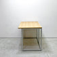 ビスレー BISLEY デスクプラン DESK PLAN Lフット ワーキングテーブル デスク オーク メラミン天板 スチール脚 W120cm イギリス ●