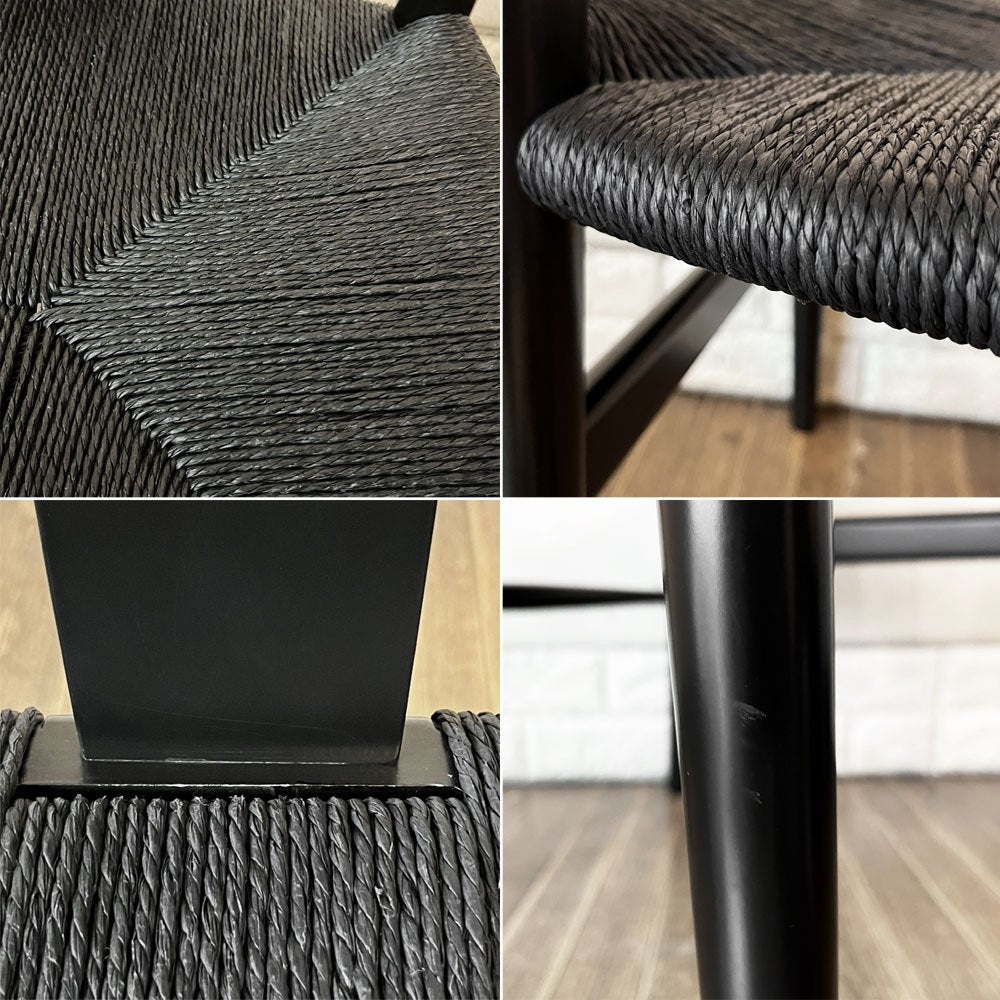 カールハンセン＆サン Carl Hansen & Son CH24 Yチェア ブラックラッカー×ブラックペーパーコード ビーチ材 ハンス・J・ウェグナー デンマーク 北欧家具 ◎
