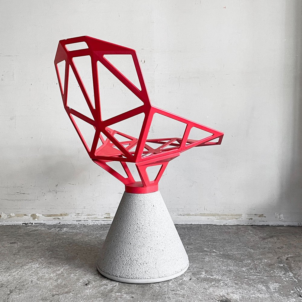 マジス MAGIS チェアワン CHAIR ONE Concrete コンクリートベース レッド コンスタンチン・グルチッチ イタリア ■