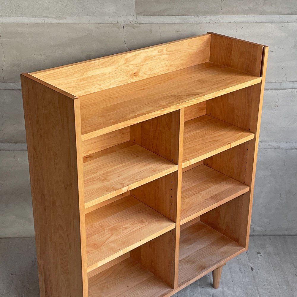 モモナチュラル Momo natural コモ シェルフ COMO Shelf サイズM アルダー材 ナチュラルテイスト 定価￥55,000- ♪