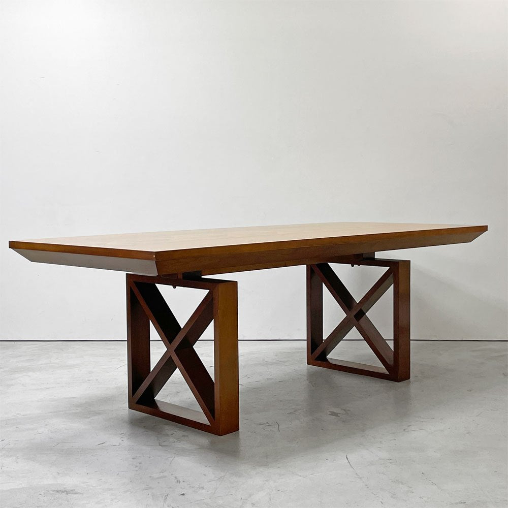 セレロ アルダメンティ SELLARO ARREDAMENTI SRL Le piazzeコレクション ダイニングテーブル 象嵌 抽斗1杯 ルカ・スカケッティ Luca Scacchetti W210cm イタリア ●