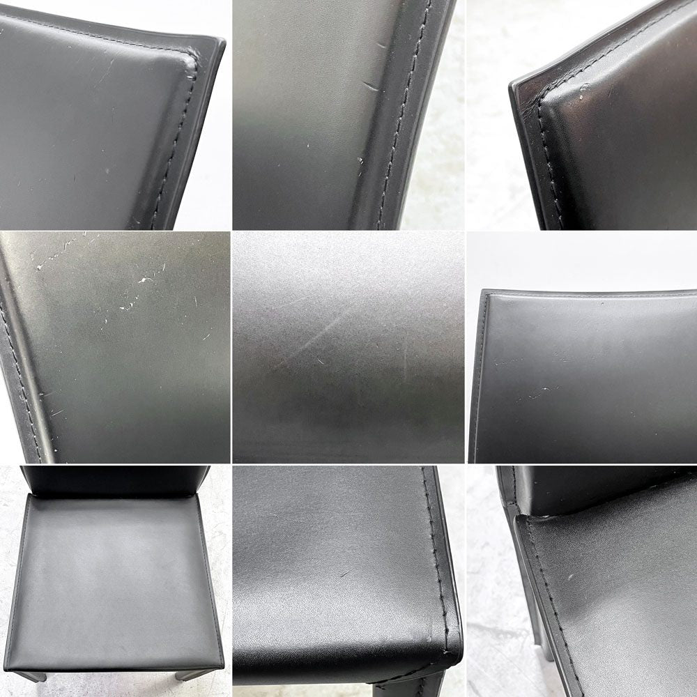 ボーコンセプト Bo Concept ザラ ZARRA ダイニングチェア PVCレザー ブラック 北欧モダンデザイン デンマーク B ●