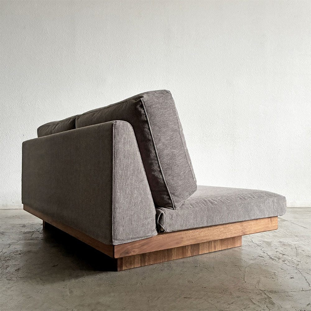 マスターウォール MASTERWAL デニッシュ DANISH SOFA 2シーターソファ 2人掛け W140cm ウォールナット無垢材 ファブリック 新品替えカバー付 合計定価￥484,000- 〓