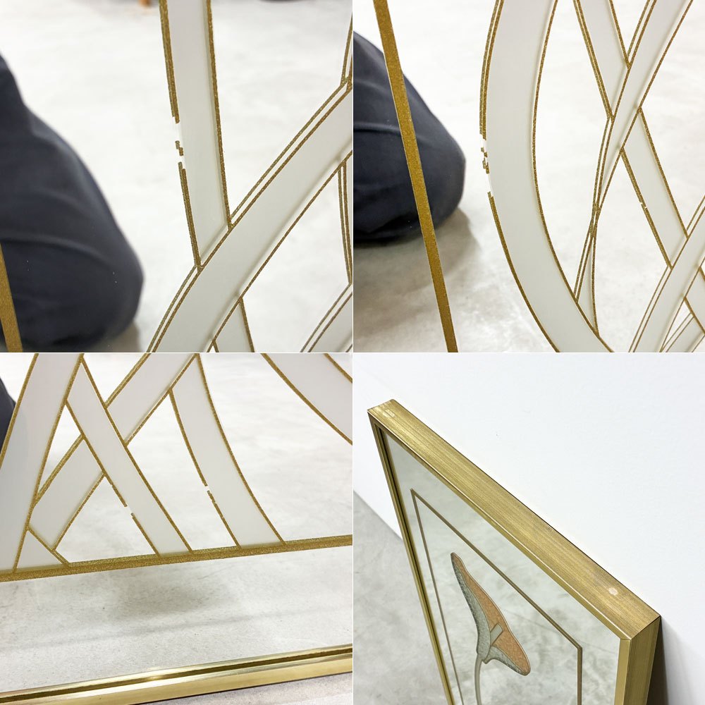 ウィンザー アート Windsor Art Products アールデコスタイル 姿見 壁掛け ミラー H92cm USビンテージ ◎