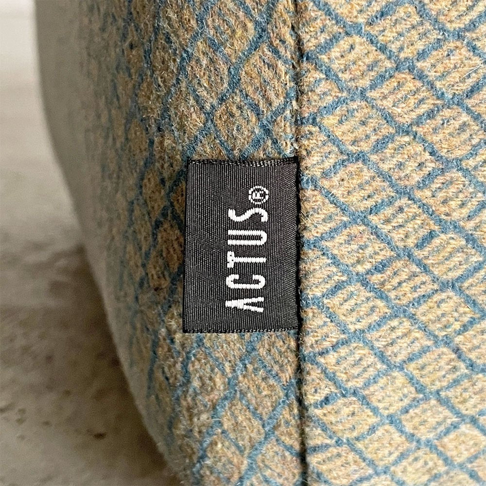 アクタス ACTUS キューブスツール CUBES STOOL クッションベンチ ベンチソファ W150cm ファブリック グリーン系 カバーリング 参考価格￥37,800- 廃番 A 〓