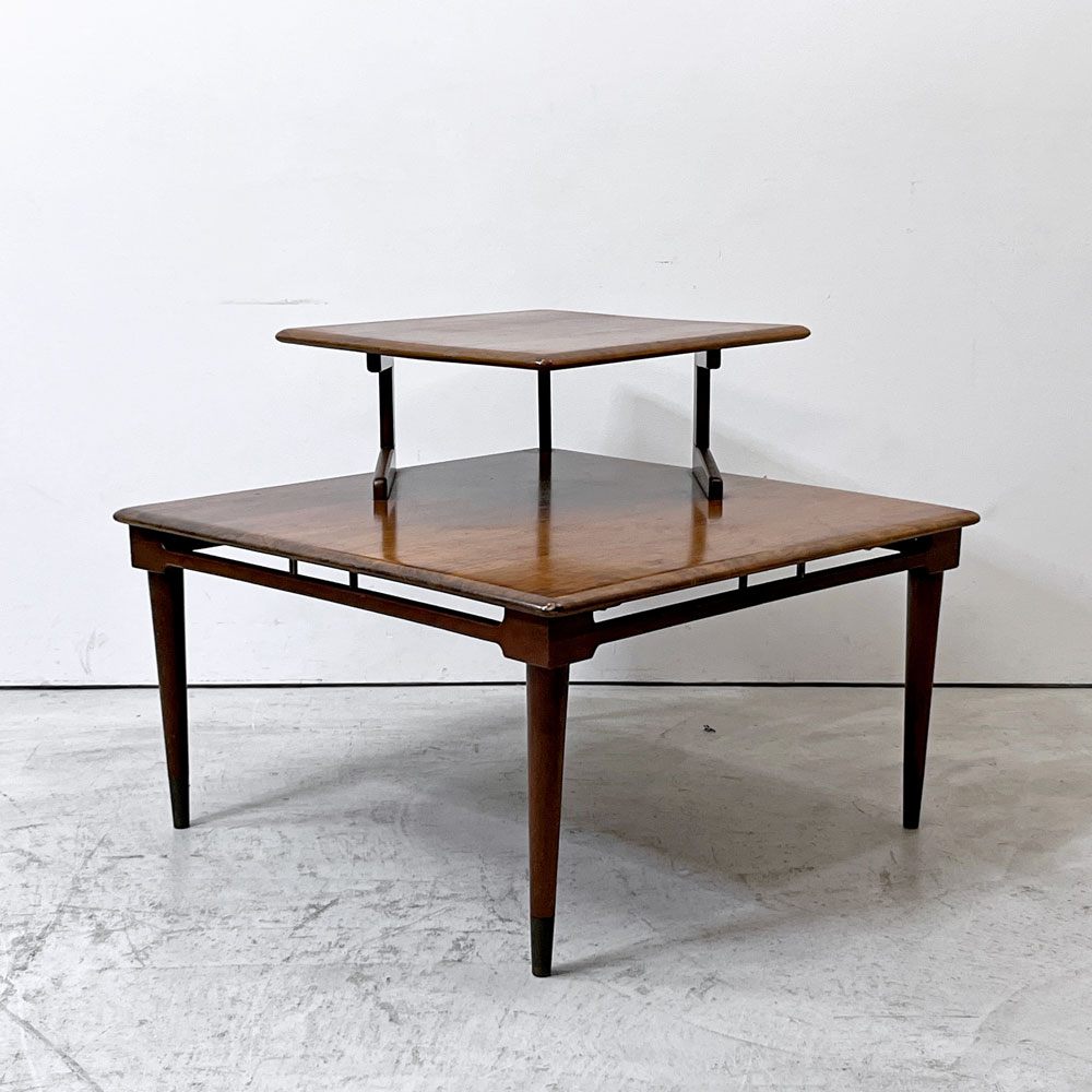 ホワイトファニチャーカンパニー White Furniture Company ステップコーナーテーブル USビンテージ US Vintage 米国家具 ミッドセンチュリー ●