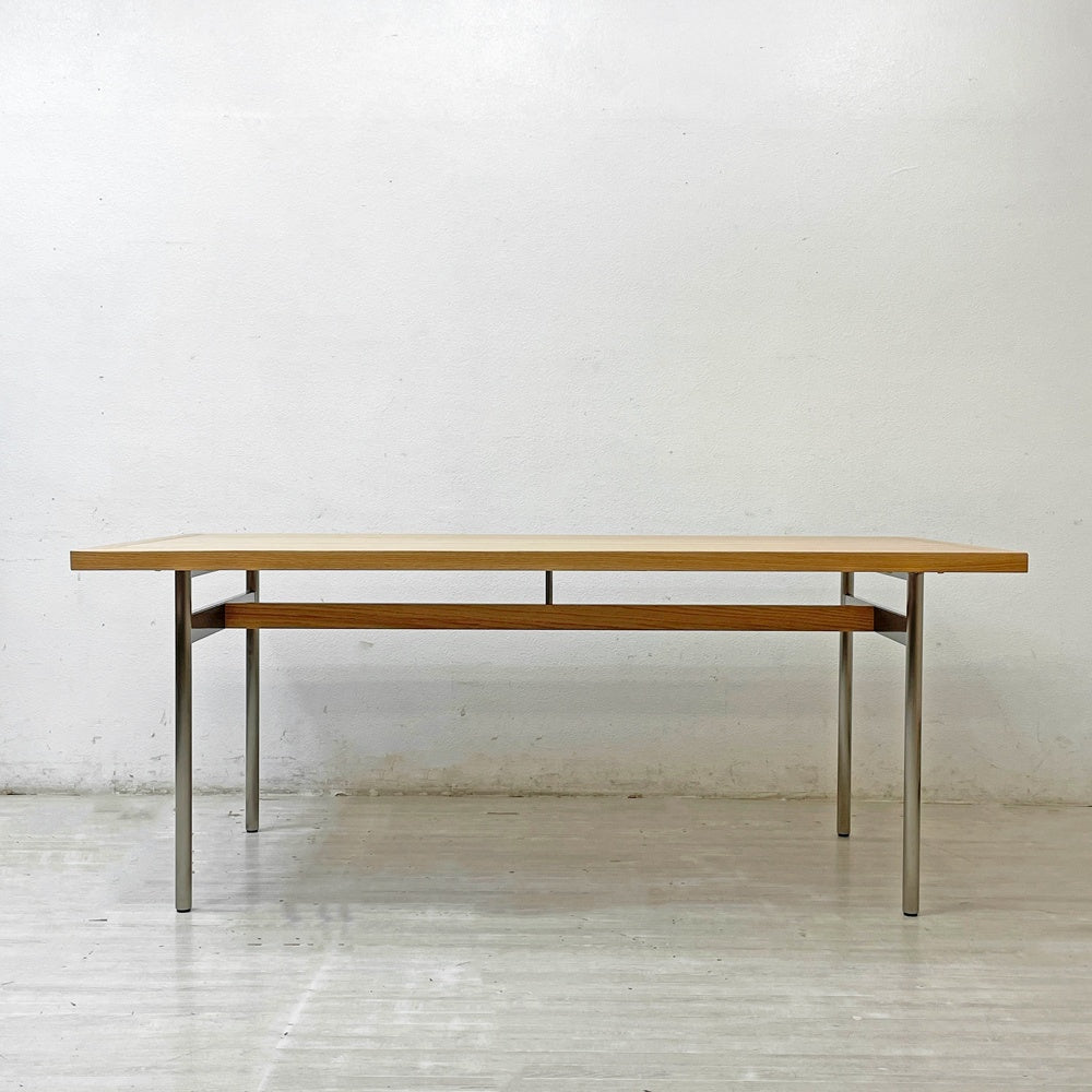 ノーウェアライクホーム NOWHERE LIKE HOME キスト KYST ダイニングテーブル オーク無垢材×ステンレス 北欧スタイル W180cm 関家具 展示未使用品 ●