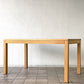 無印良品 MUJI 木製 ダイニングテーブル オーク無垢材 引き出し2杯 W140cm ナチュラルデザイン ◇