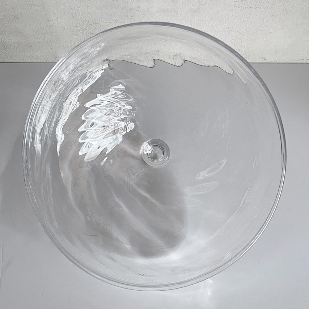 花岡 央 ガラスドーム フードカバー Φ20cm ガラス作家 現代作家 ■