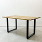 モモナチュラル MOMO Natural ダイニングテーブル RUSTIC TOP + STEEL LECT LEG オーク材 W140cm ナチュラルモダン ●