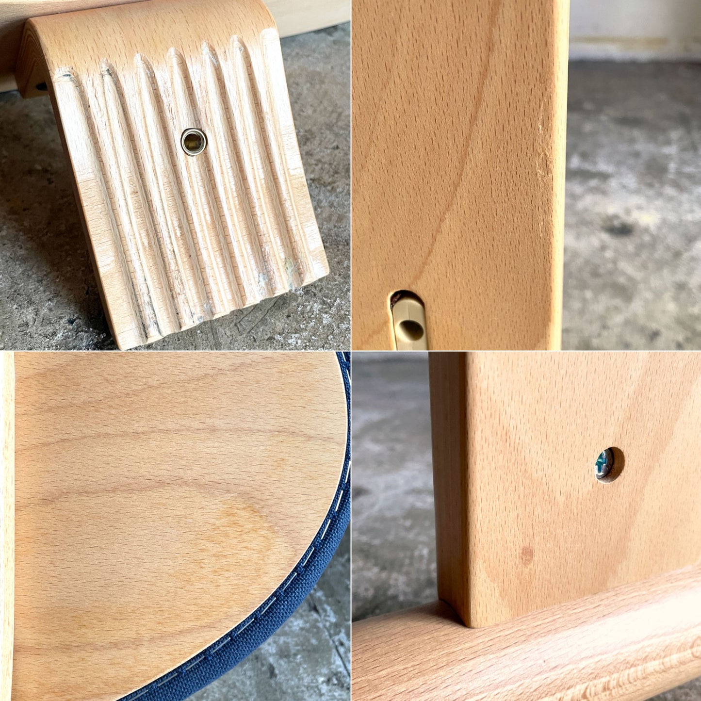 リボ Rybo バランスイージー Balans Easy バランスチェア ネイビー ファブリック カバー付き 学習椅子 姿勢矯正 ノルウェー 北欧■