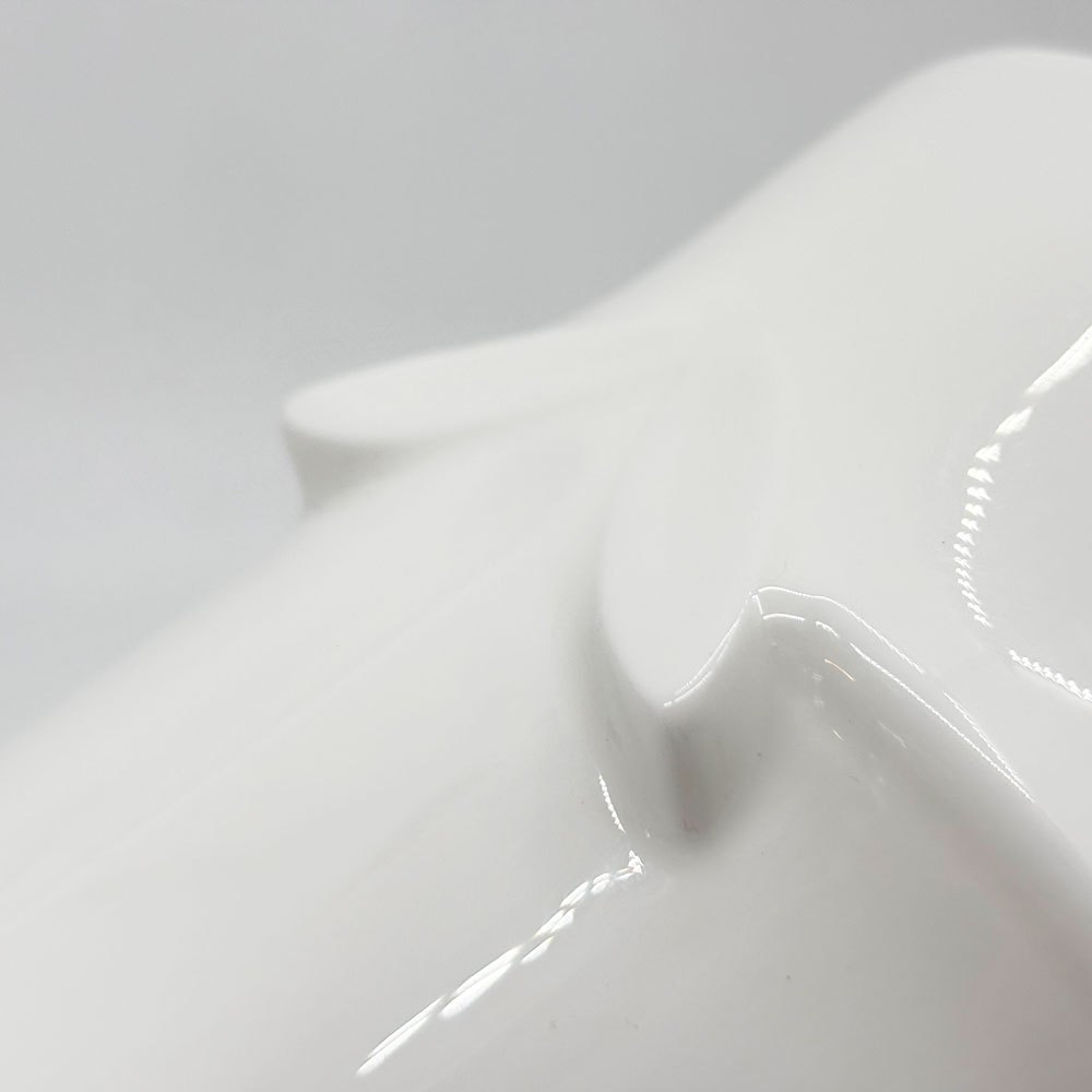 ニッコー NIKKO ファインボーンチャイナ FWINE BONE CHINA 23cm竹形皿 前菜プレート オブジェ インテリア 磁器 LIVING MOTIF取扱い 美品 ●