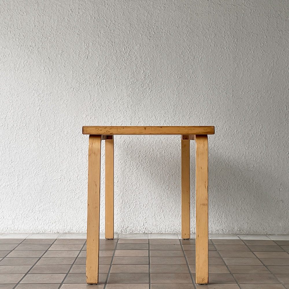 アルテック artek テーブル 80A TABLE 80A ダイニングテーブル デスク ブラックリノリウム ビンテージ アルヴァ・アアルト フィンランド 北欧 ビンテージ ◇