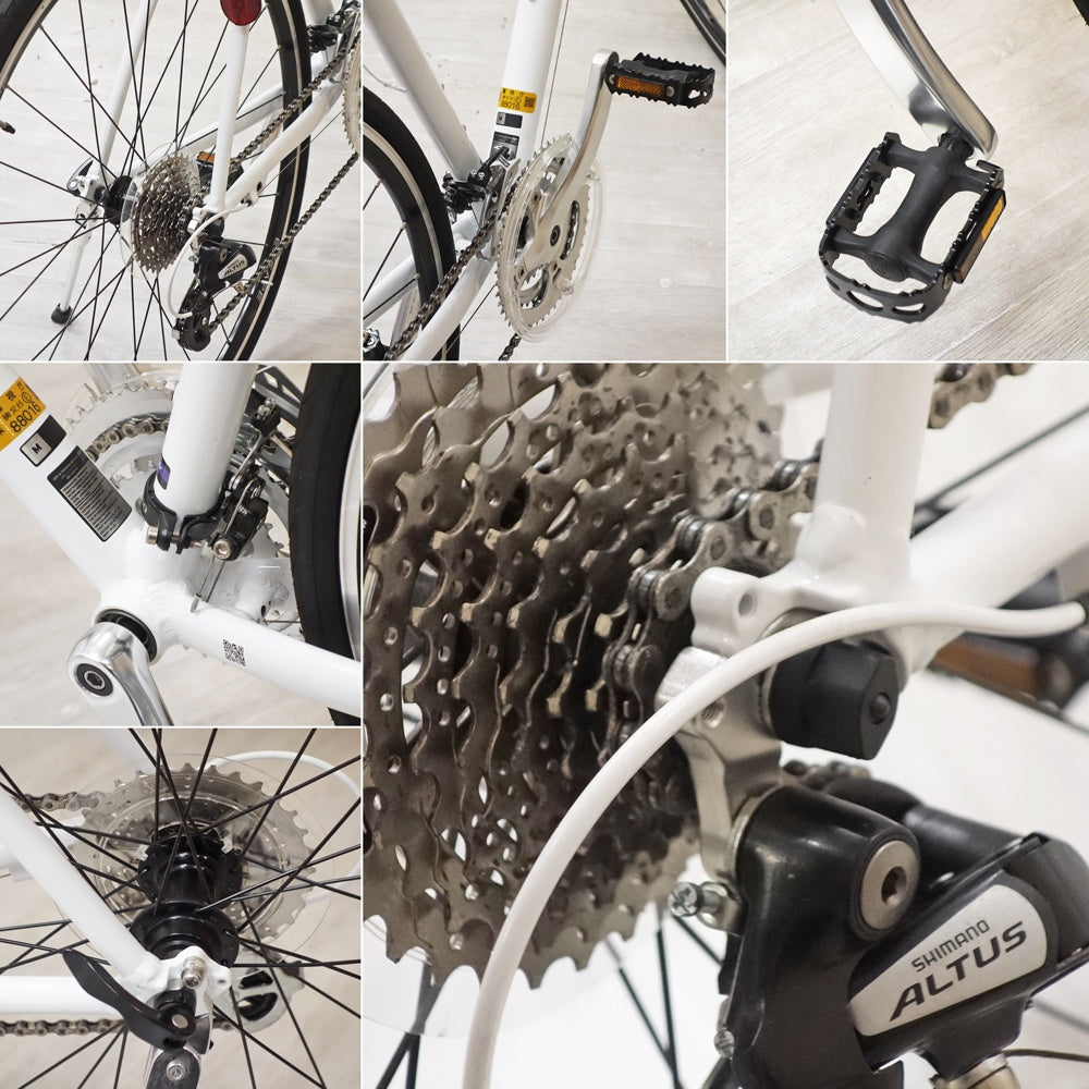 ジャイアント GIANT クロスバイク ESCAPE R3 ホワイト size M 3×8 24段変速 自転車 2021年製 ●